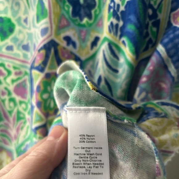 Talbots Multicolor Patterned Crew Neck Sweater - Picture 3 of 3